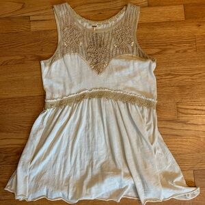 Free people beaded tank top